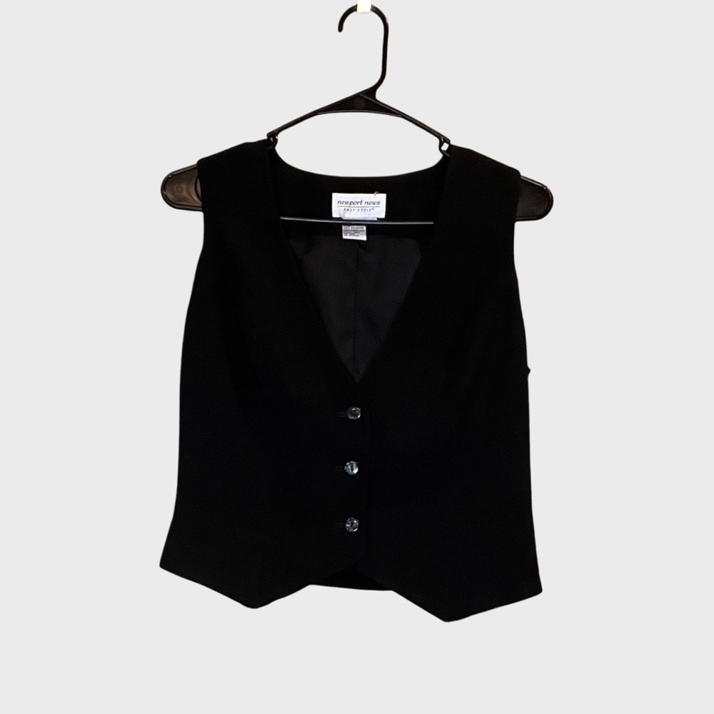 Vintage Black Newport News (1994) Vest
